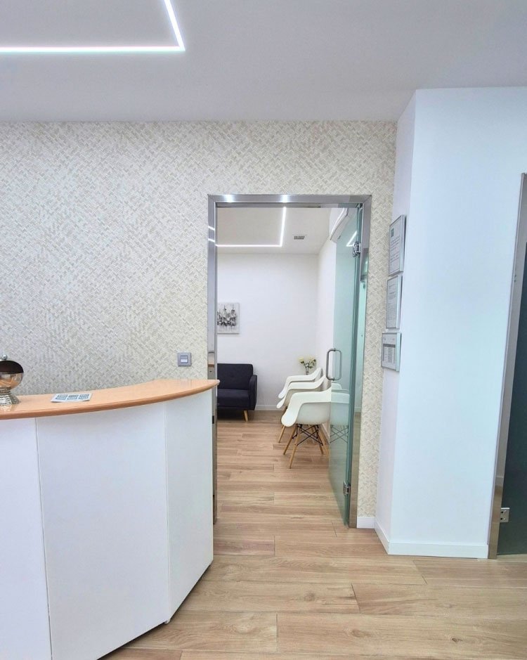 Recepción de Clínica Center Granada