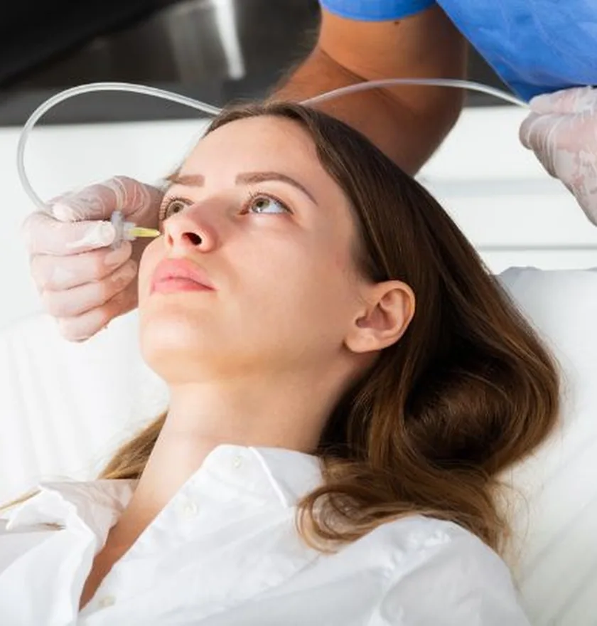 Carboxiterapia facial para las ojeras en Clínica Center Granada