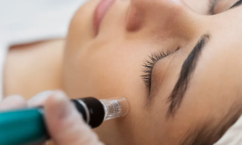 Tratamiento facial con Dermapen y exosomas